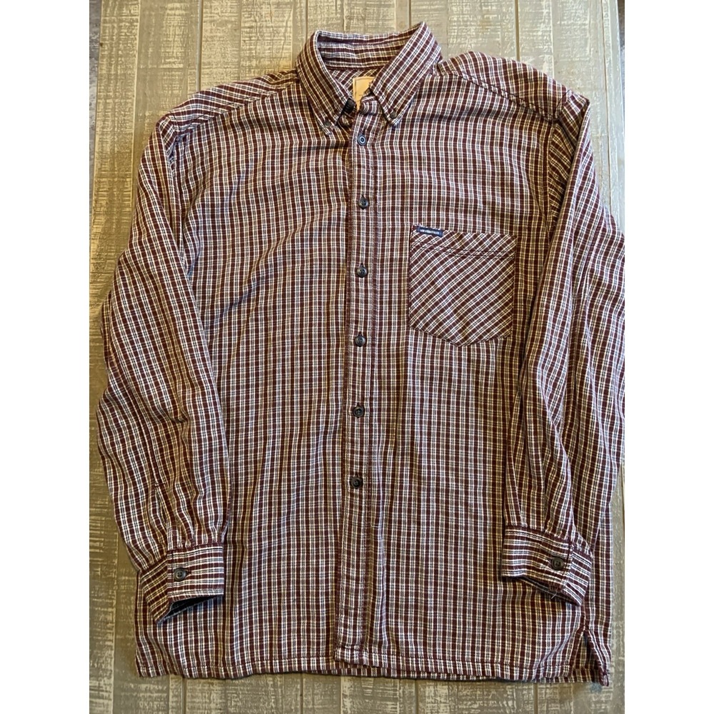 Levi's Men's Plaid Button Up Long Sleeve‎ Flannel Shirt Size Medium Levi